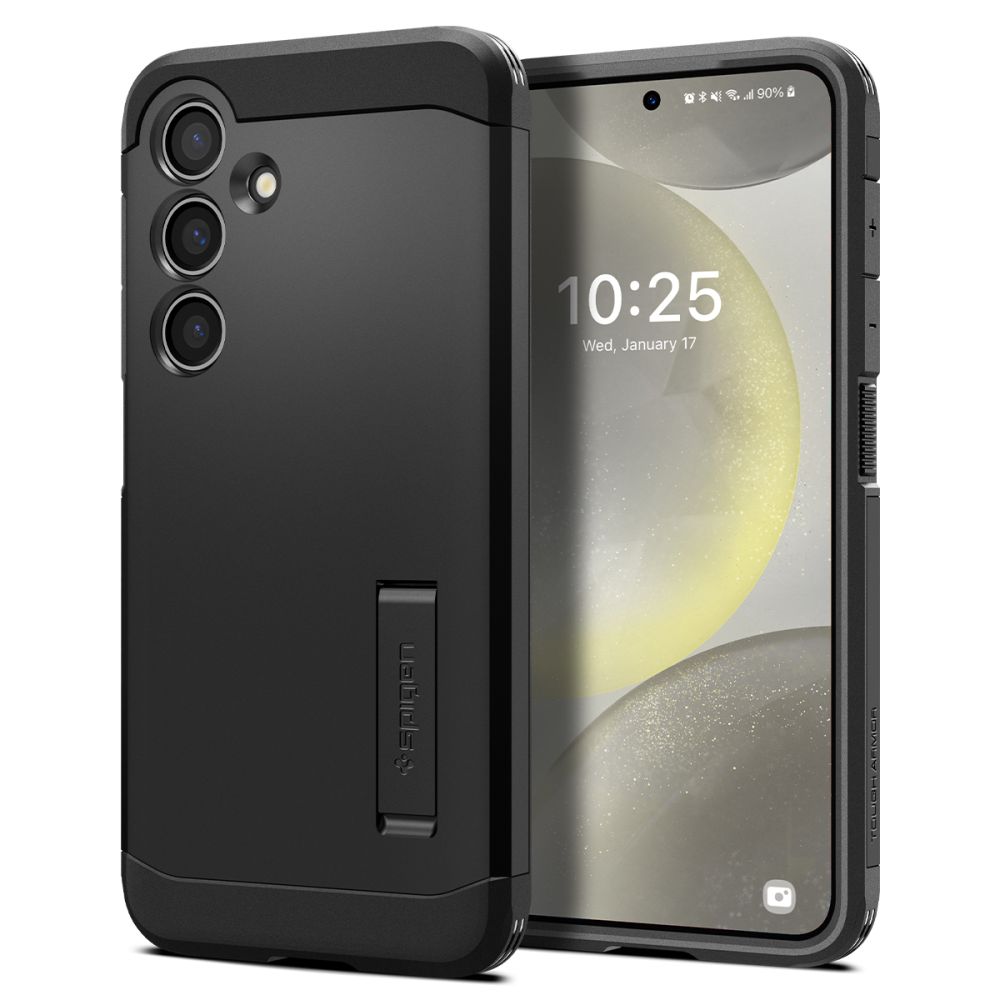 Spigen Tough Armor suojakuori Samsung Galaxy S24:lle musta