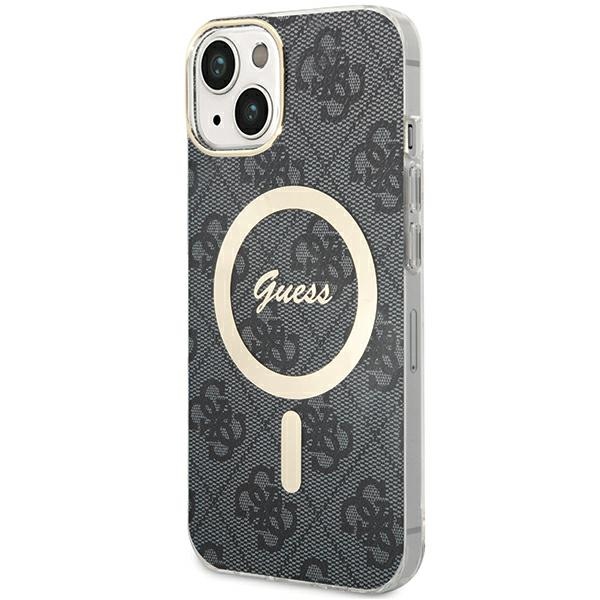 Guess 4G MagSafe suojakuori iPhone 15 Plus / 14 Plus:lle - musta