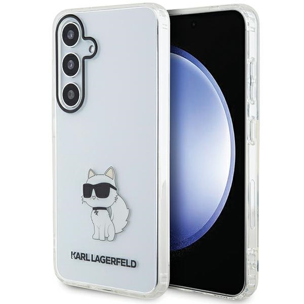 Karl Lagerfeld IML Choupette kovakuori Samsung Galaxy S24+:lle - läpinäkyvä