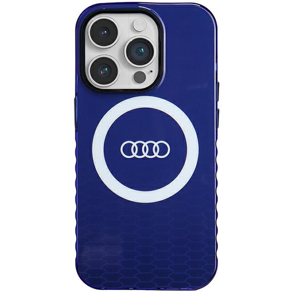 Audi IML Big Logo MagSafe Suojakuori iPhone 14 Pro:lle - sininen