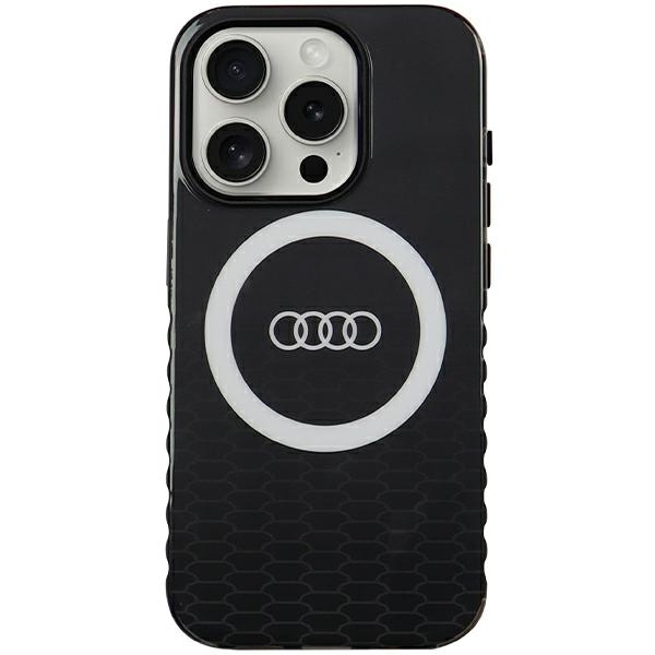 Audi IML Big Logo MagSafe Suojakuori iPhone 15 Pro:lle - musta