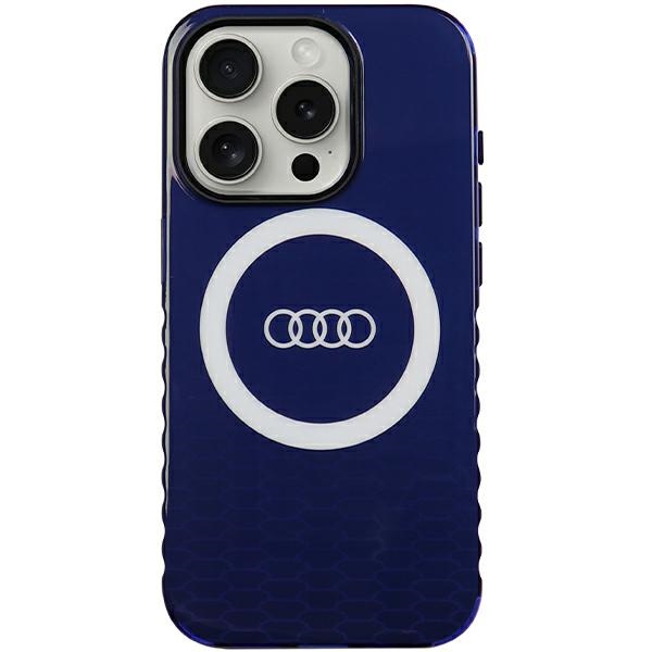 Audi IML Big Logo MagSafe Suojakuori iPhone 15 Pro:lle - sininen