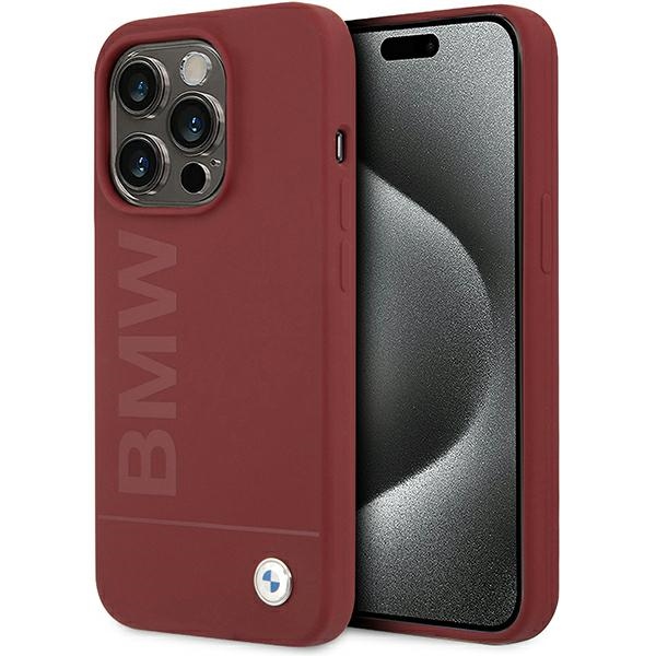 BMW Silikoninen Big Logo MagSafe Suojakuori iPhone 15 Pro:lle - punainen