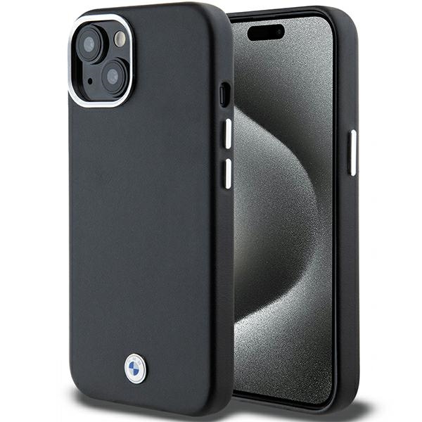 BMW Signature Wrapped Metal MagSafe Suojakuori iPhone 15 / 14 / 13:lle - musta
