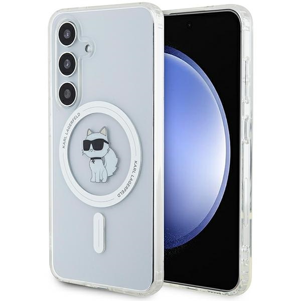 Karl Lagerfeld IML Choupette MagSafe Suojakuori Samsung Galaxy S24:lle - läpinäkyvä