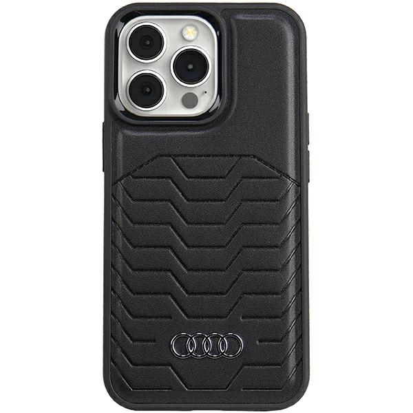 Audi Tekonahkainen Suojakuori MagSafella iPhone 13 Pro Maxille - musta
