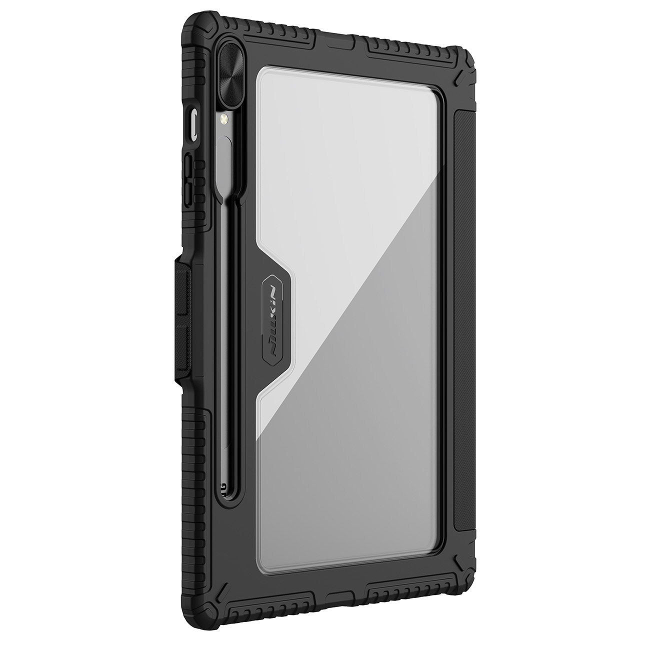 Nillkin Bumper Nahkainen Case Pro Suojakuori Samsung Galaxy Tab S9+:lle - musta
