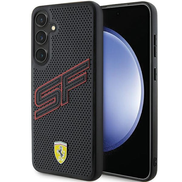 Ferrari Big SF perforoitu suojakuori Samsung Galaxy S24+:lle - musta