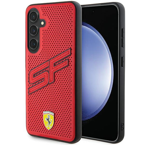 Ferrari Big SF perforoitu suojakuori Samsung Galaxy S24:lle - punainen