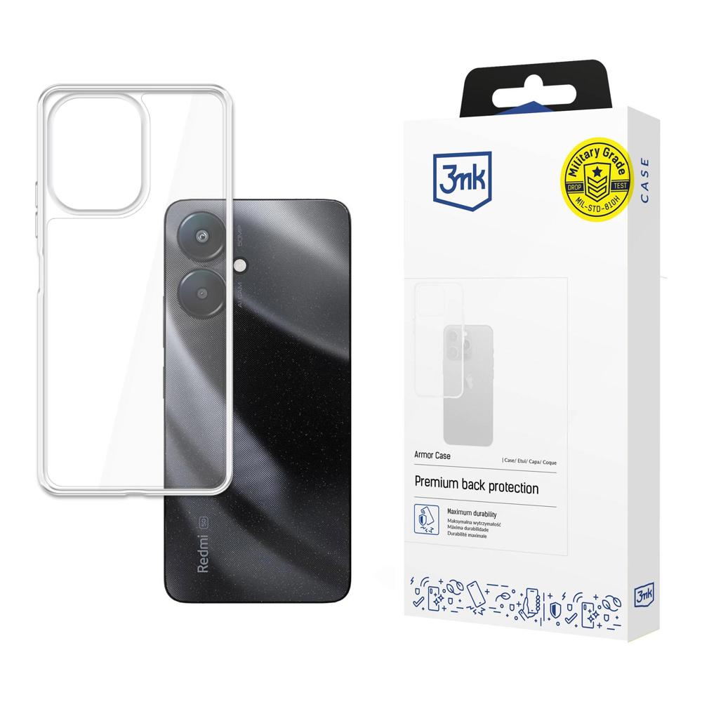 3mk Armor Case suojakuori Xiaomi Redmi 13C 5G:lle - läpinäkyvä