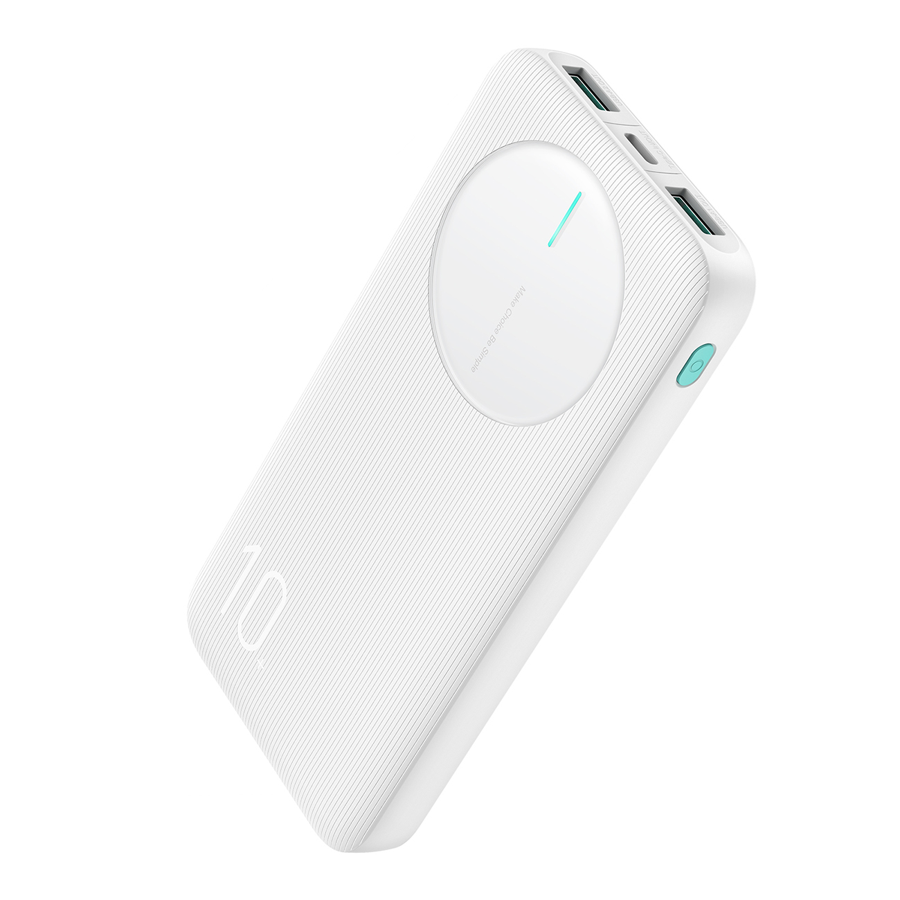 Powerbank Joyroom JR-PBF12 10000mAh 2.4A 2x USB-A 1x USB-C - valkoinen