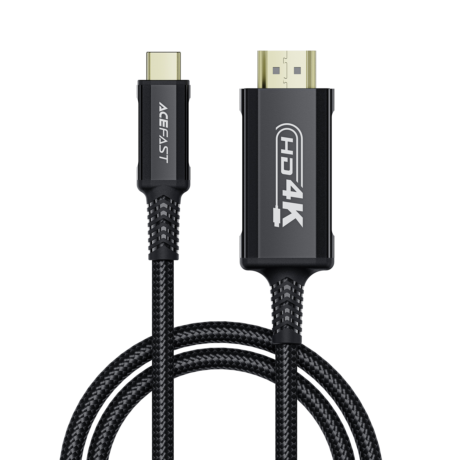 Acefast C1 USB-C / HDMI videokaapeli 4K 60 Hz HDR 1,8 m - musta