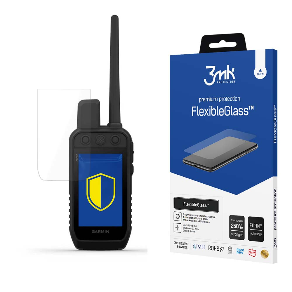 3mk FlexibleGlass hybridilasi Garmin Alpha 300K:lle