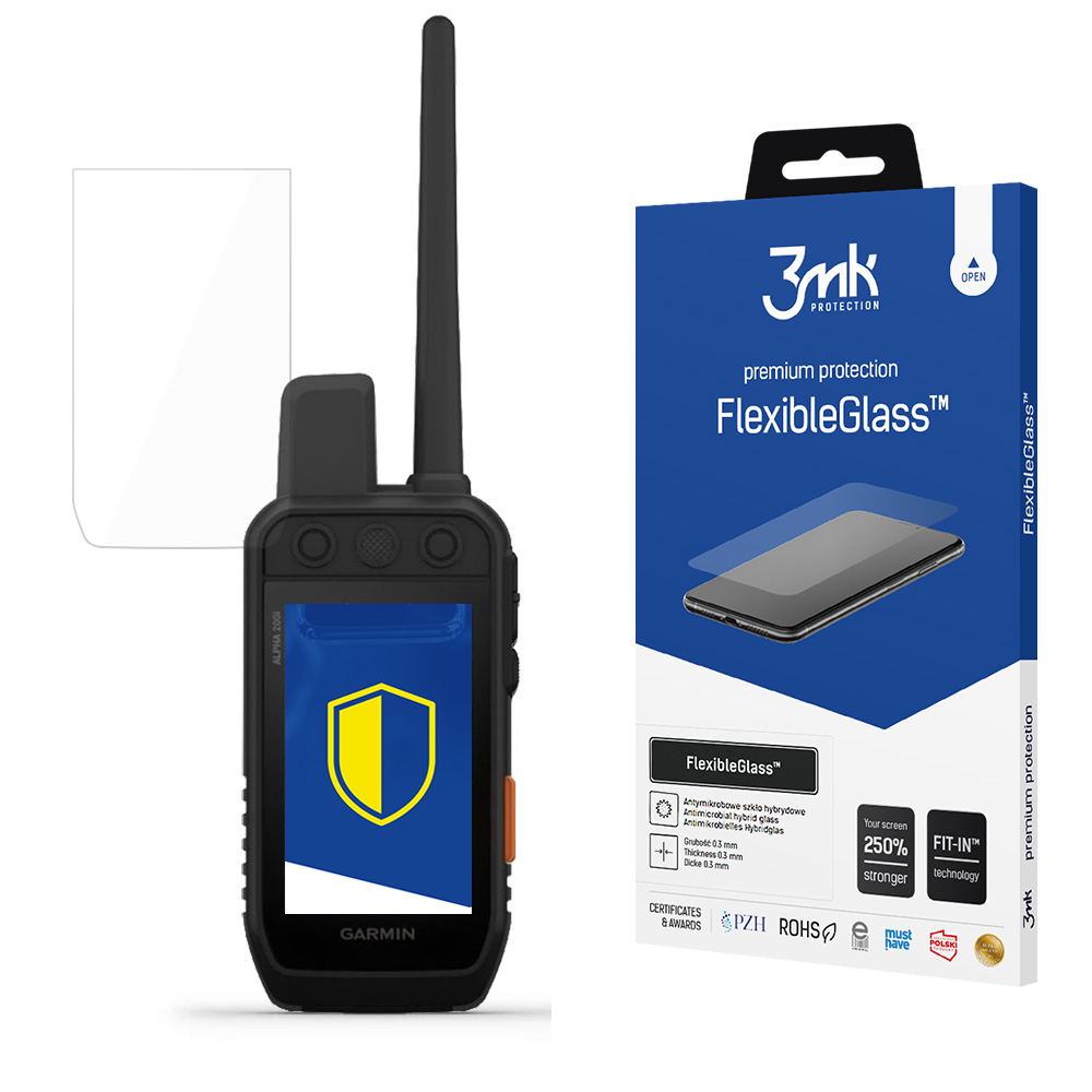 3mk FlexibleGlass™ -hybridilasi Garmin Alpha 200i -laitteelle