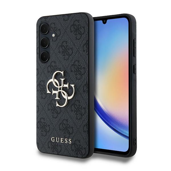 Guess 4G Big Metal Logo Suojakuori Samsung Galaxy A35:lle - musta
