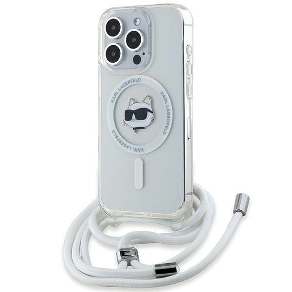 Karl Lagerfeld IML Choupette Head & Cord MagSafe Suojakuori iPhone 14 Pro Maxille - läpinäkyvä