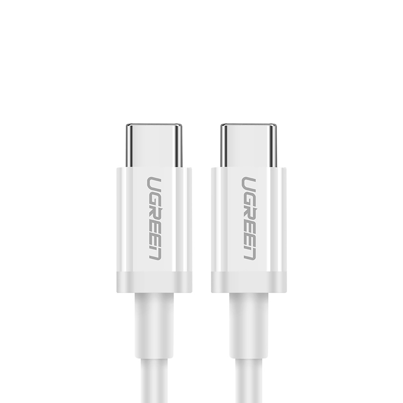 Ugreen US264 60518 USB-C / USB-C PD QC AFC -kaapeli 1m - valkoinen