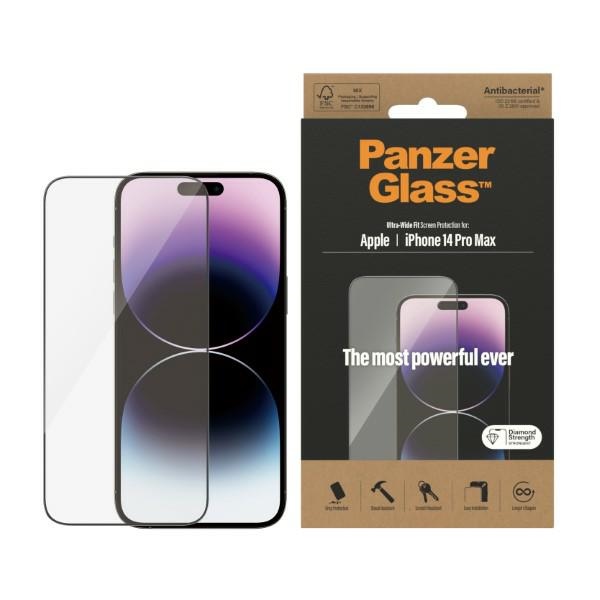 PanzerGlass Ultra-Wide Fit antibakteerinen karkaistu lasi iPhone 14 Pro Max