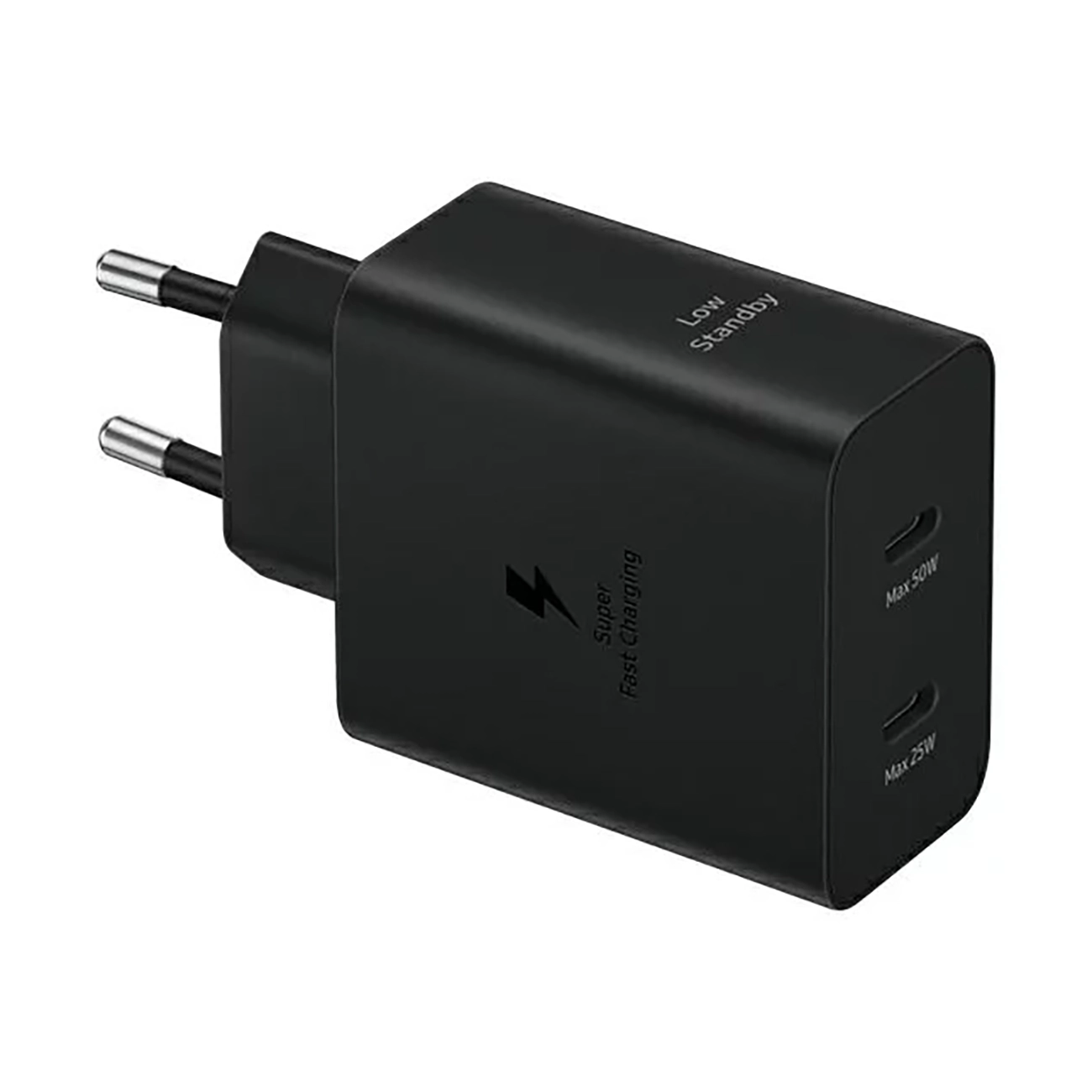 Samsung Power Adapter Duo EP-T5020XBEGEU verkkolaturi 2x USB-C 50W - musta