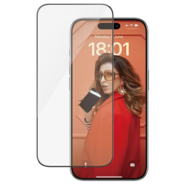 PanzerGlass Ultra-Wide Fit karkaistu lasi asennustyokalulla iPhone 15 Pro