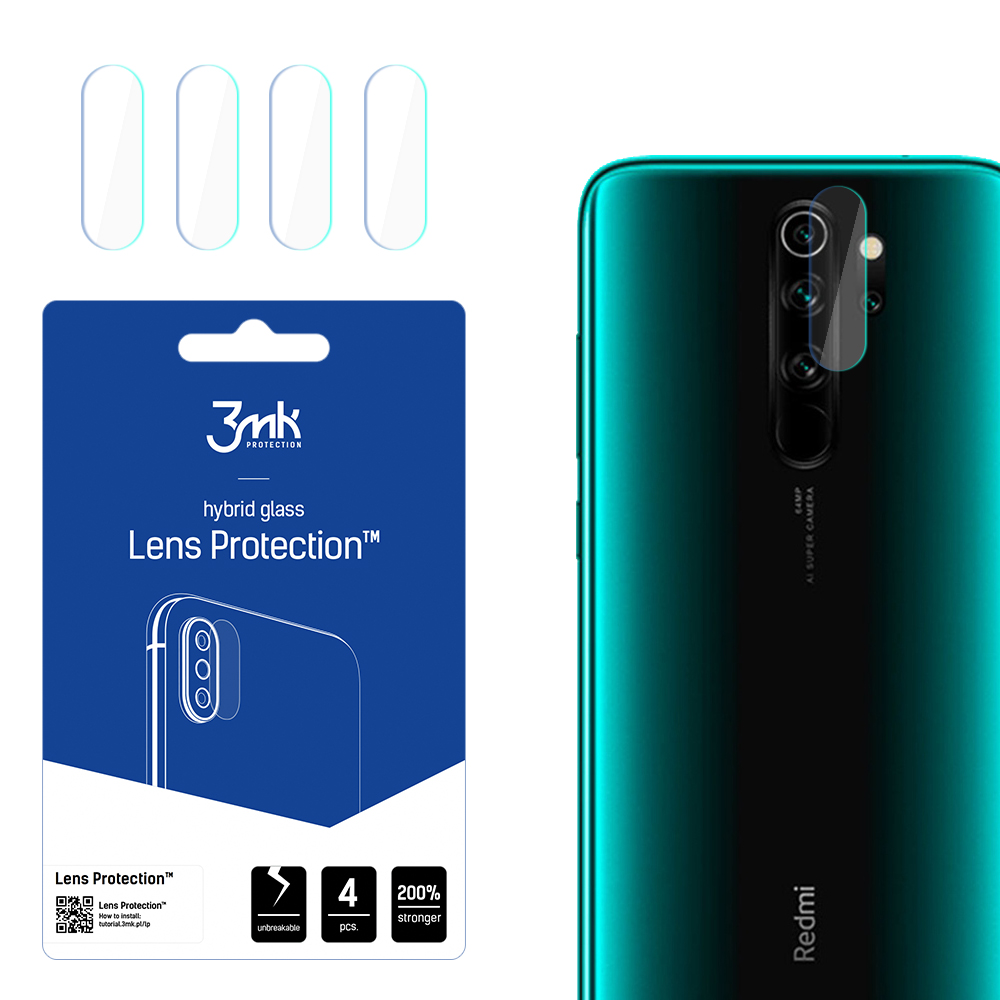 3mk Lens Protection Hybrid Camera Lens Glass for Xiaomi Redmi Note 8 Pro
