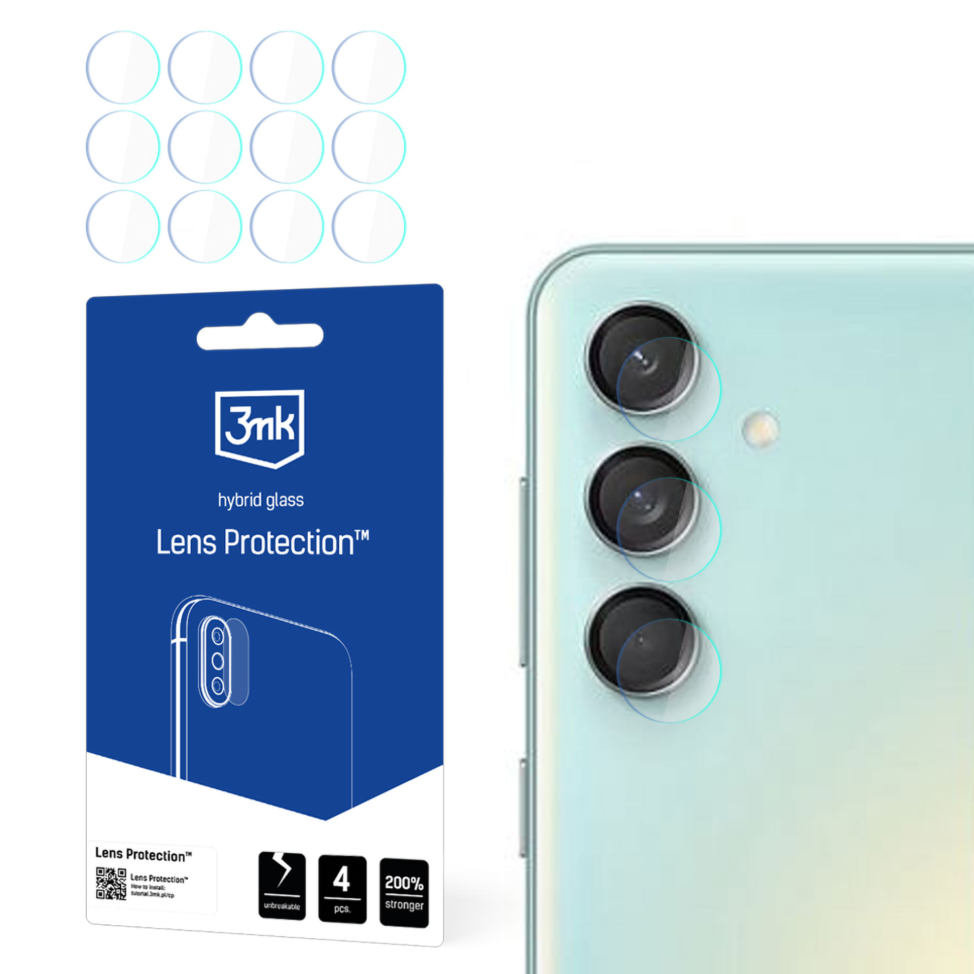 3mk Lens Protection™ hybridikameralasi Samsung Galaxy M55