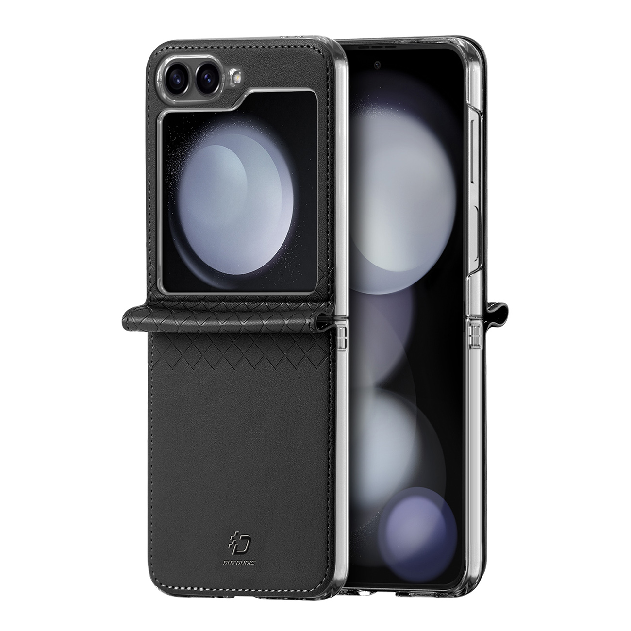 Dux Ducis Brill nahkakotelo Samsung Galaxy Z Flip 6 / Z Flip 7 FE - musta