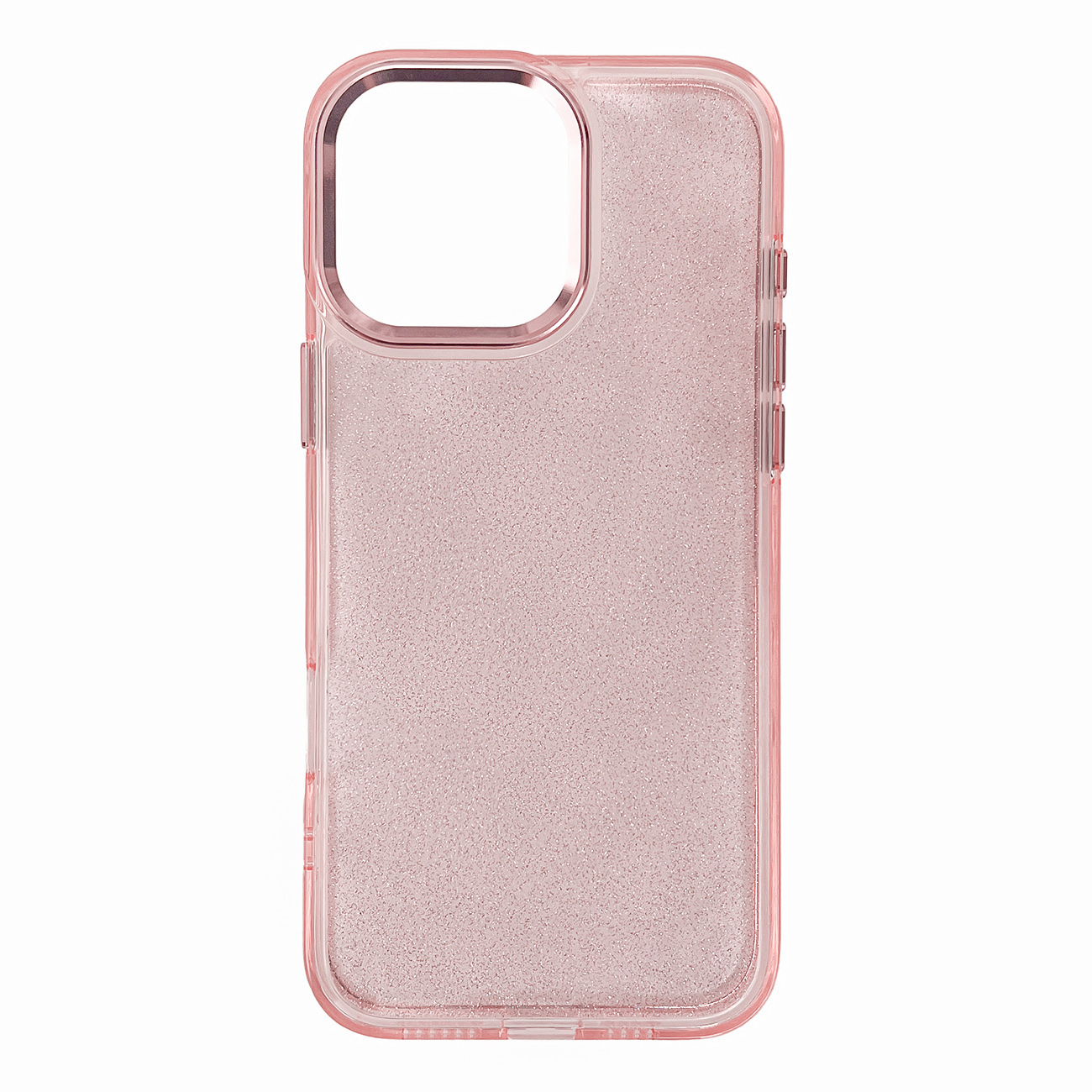 Glitter Suojakuori iPhone 16 Prolle - Vaaleanpunainen glitterilla
