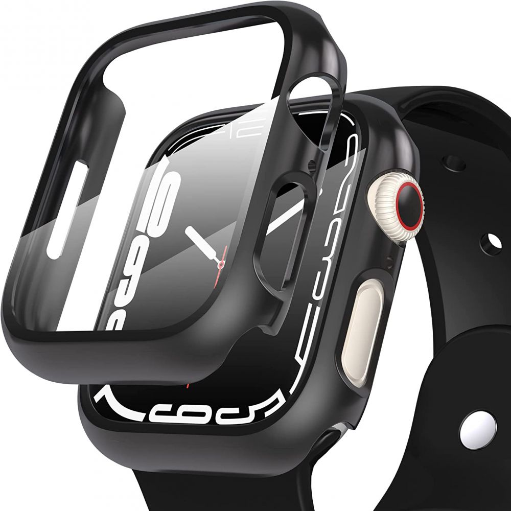 Tech-Protect Defense360 Suojakuori Apple Watch 7 / 8 / 9 (45 mm) - Musta