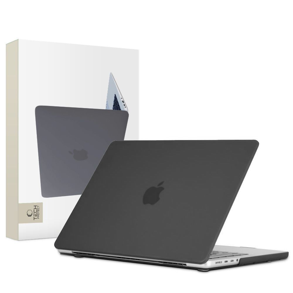 Tech-Protect SmartShell Suojakuori MacBook Pro 16" M1 / M2 / M3 2021-2023 - Matta musta