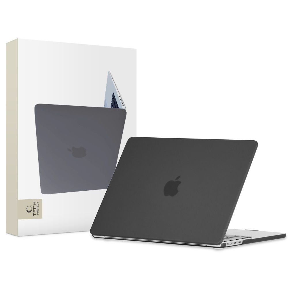 Tech-Protect SmartShell Suojakuori MacBook Air 13" M2 / M3 / 2022-2024 - Matta musta