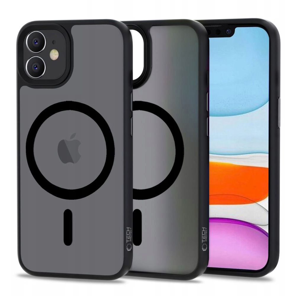 Tech-Protect MagMat MagSafe iPhone 11 Suojakuori - matta musta