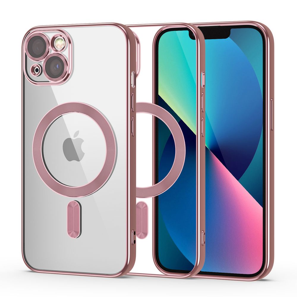 Tech-Protect MagShine Line MagSafe iPhone 13 Suojakuori - vaaleanpunainen