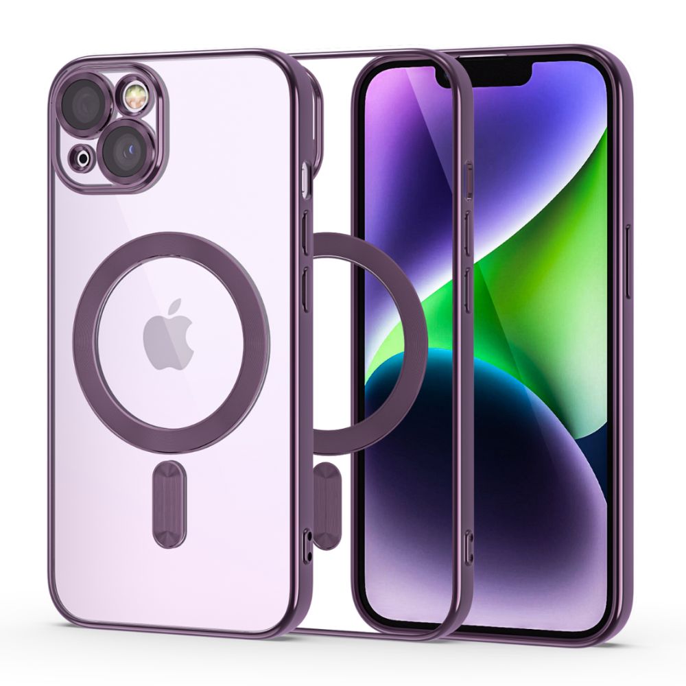 Tech-Protect MagShine Line MagSafe iPhone 14 Suojakuori - violetti