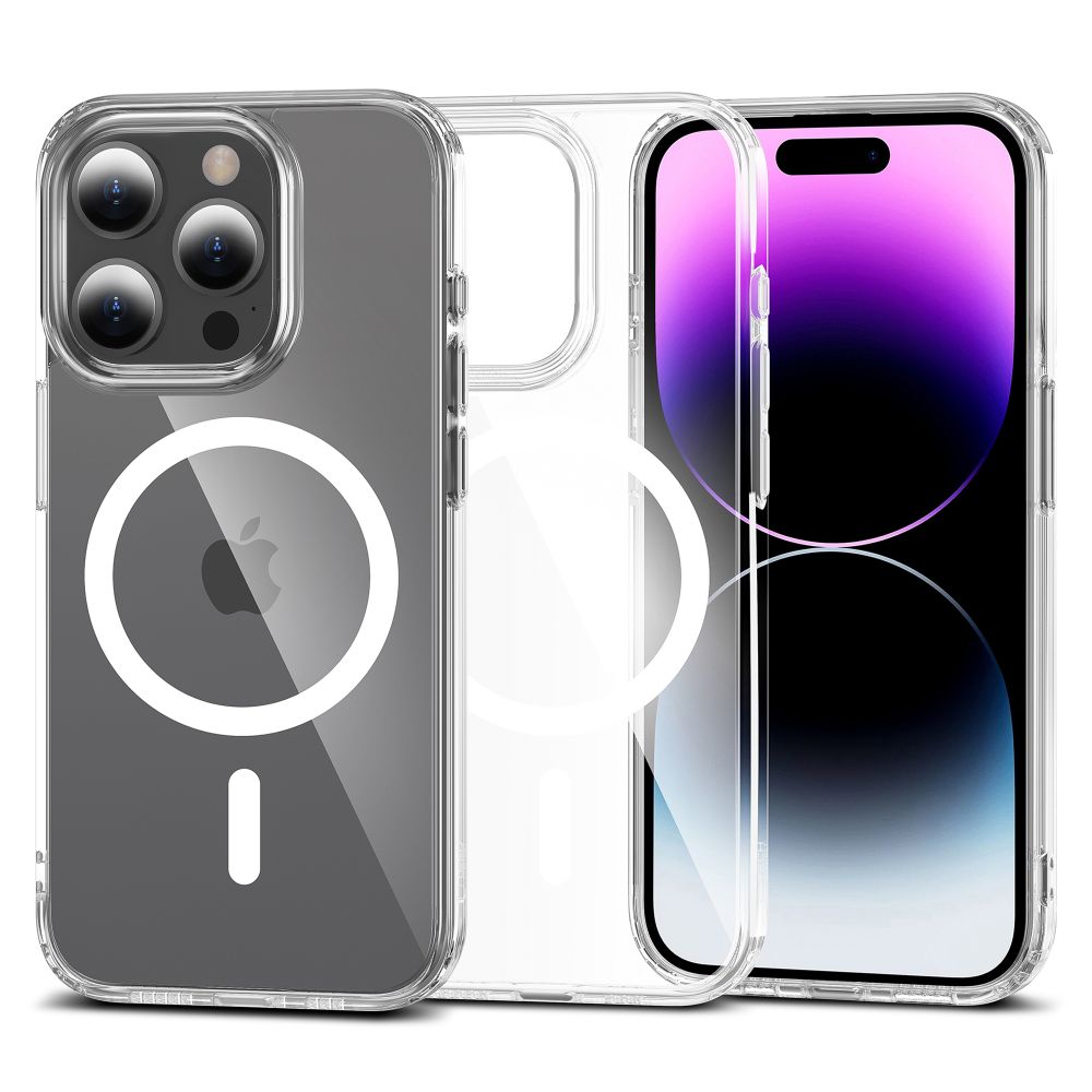Tech-Protect FlexAir Hybrid MagSafe Suojakuori iPhone 15 Pro Max:lle - läpinäkyvä