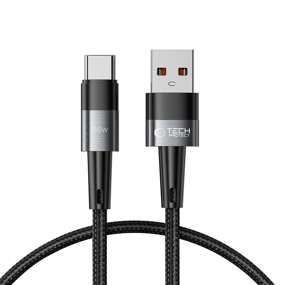 Tech-Protect UltraBoost USB-C / USB-A Kaapeli 66W 6A 0,5m - harmaa