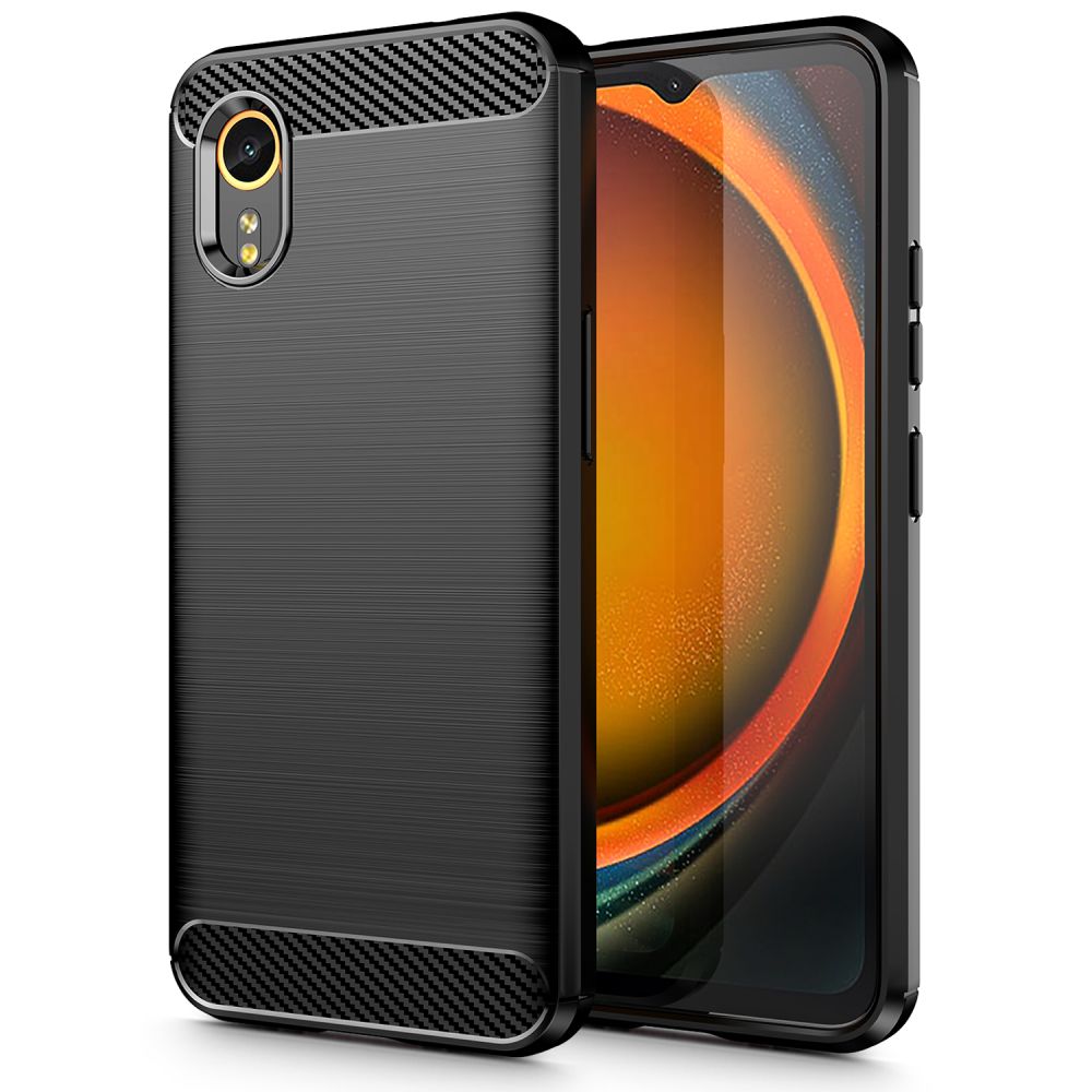 Tech-Protect TPUCarbon Suojakuori Samsung Galaxy XCover 7:lle - musta
