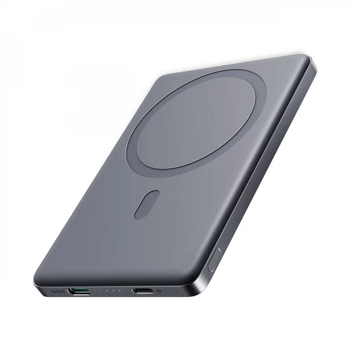 Powerbank Joyroom JR-PBM08 5000mAh 20W ultraohut induktiivisella latauksella - harmaa