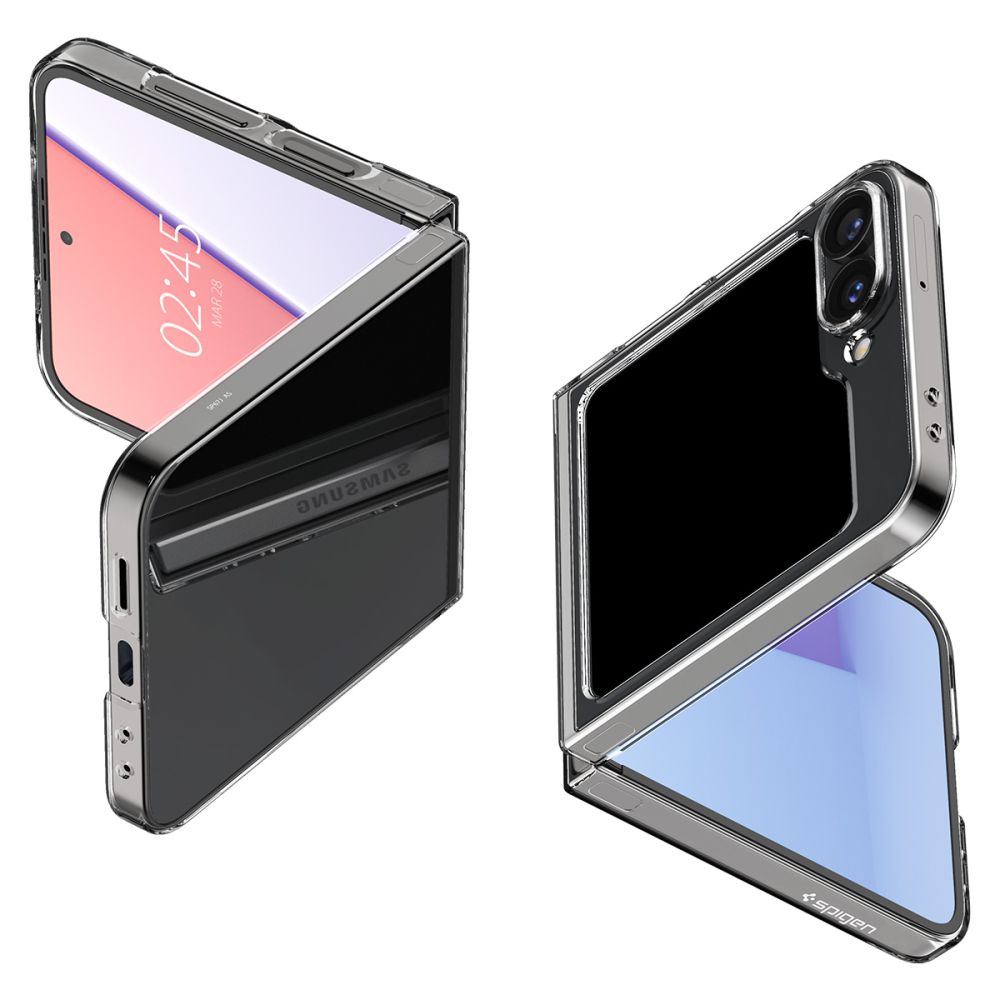 Spigen AirSkin case for Samsung Galaxy Z Flip6 / Z Flip7 FE, crystal clear