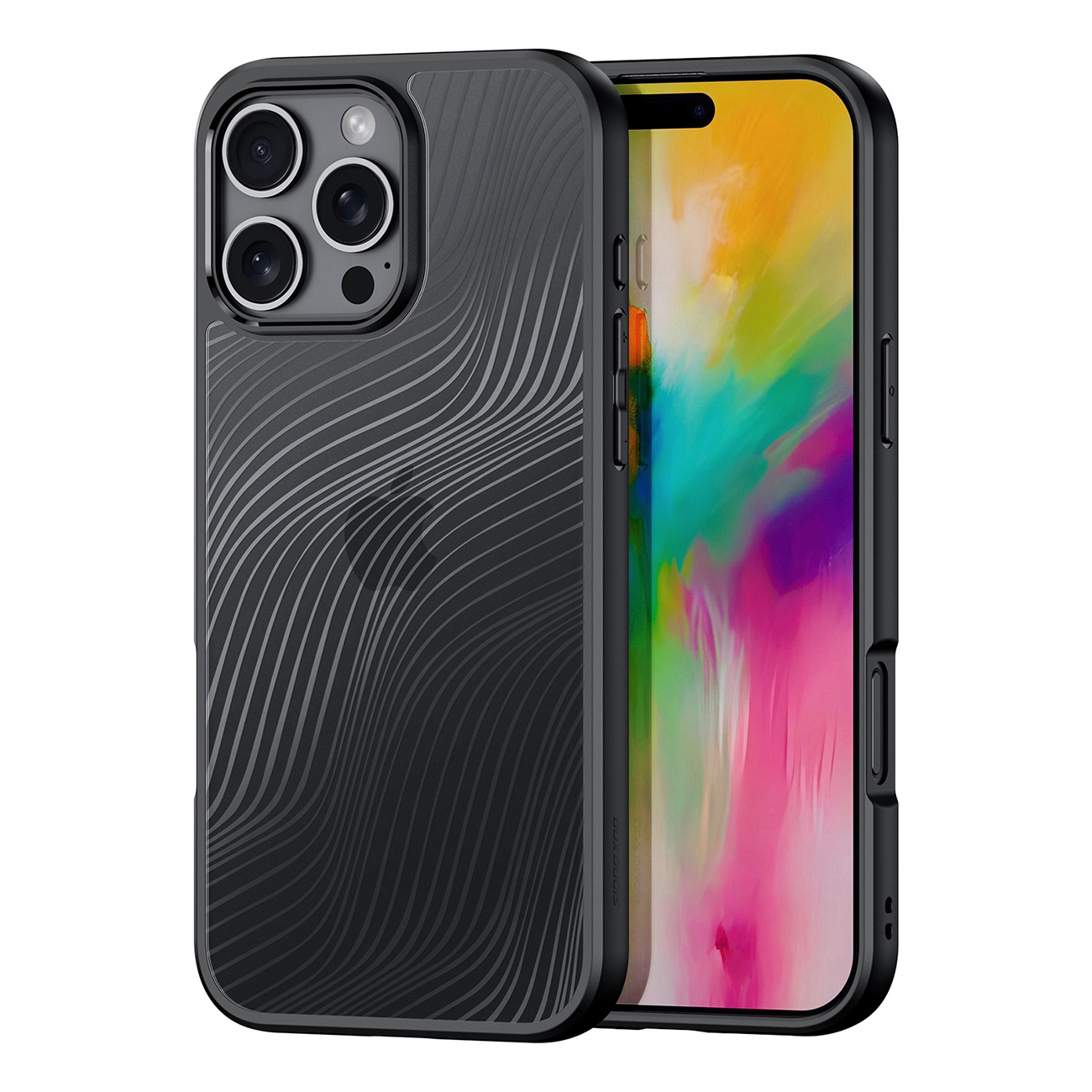 Dux Ducis Aimo Suojakuori iPhone 16 Pro Max:lle - musta