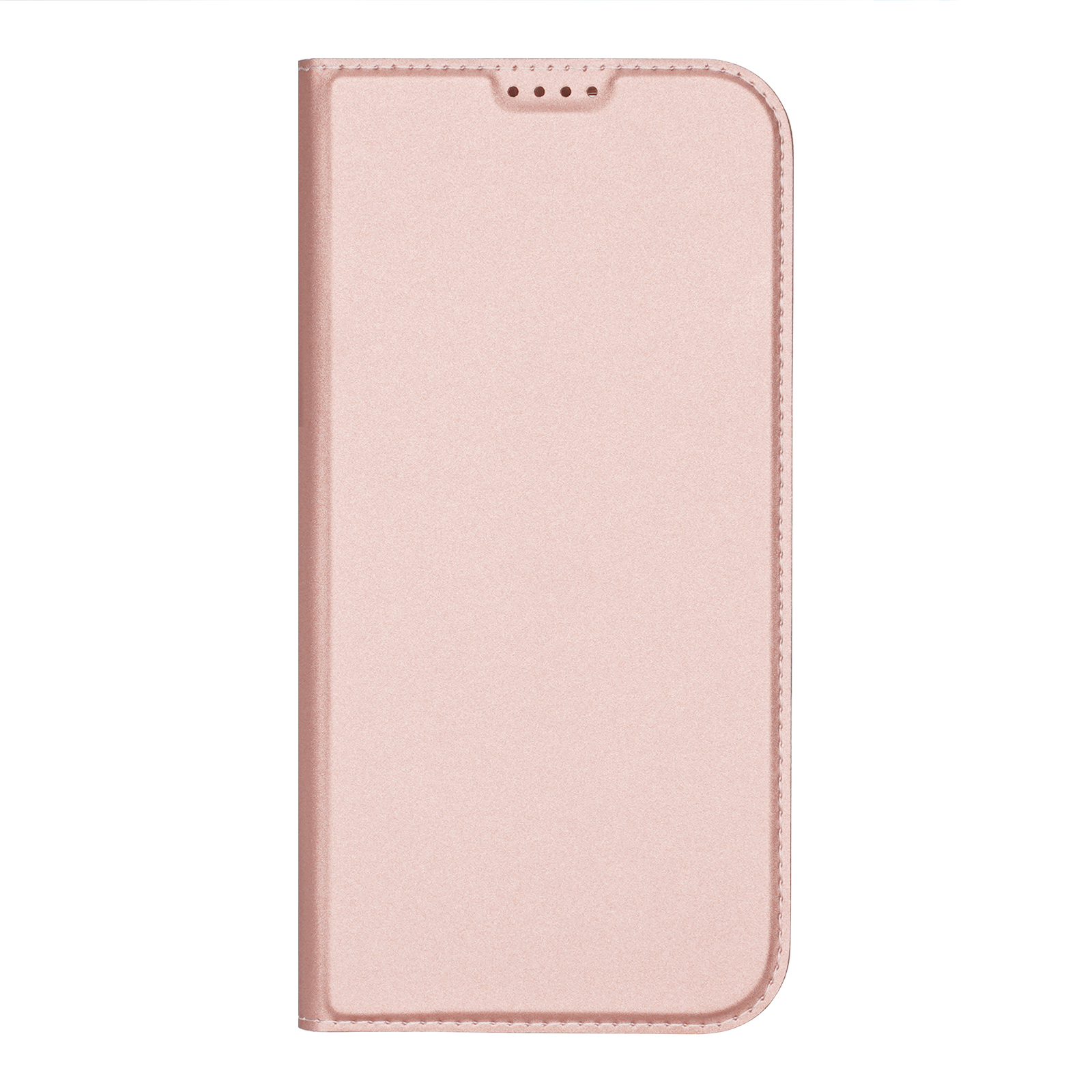 Dux Ducis Skin Pro Suojakuori iPhone 16 Pro Max:lle kansiosella ja korttilokerolla - vaaleanpunainen