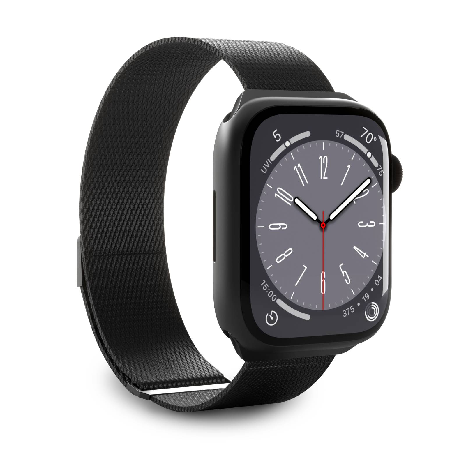 Puro Milanese Ruostumaton teräs Apple Watch ranneke 38/40/41mm - Musta
