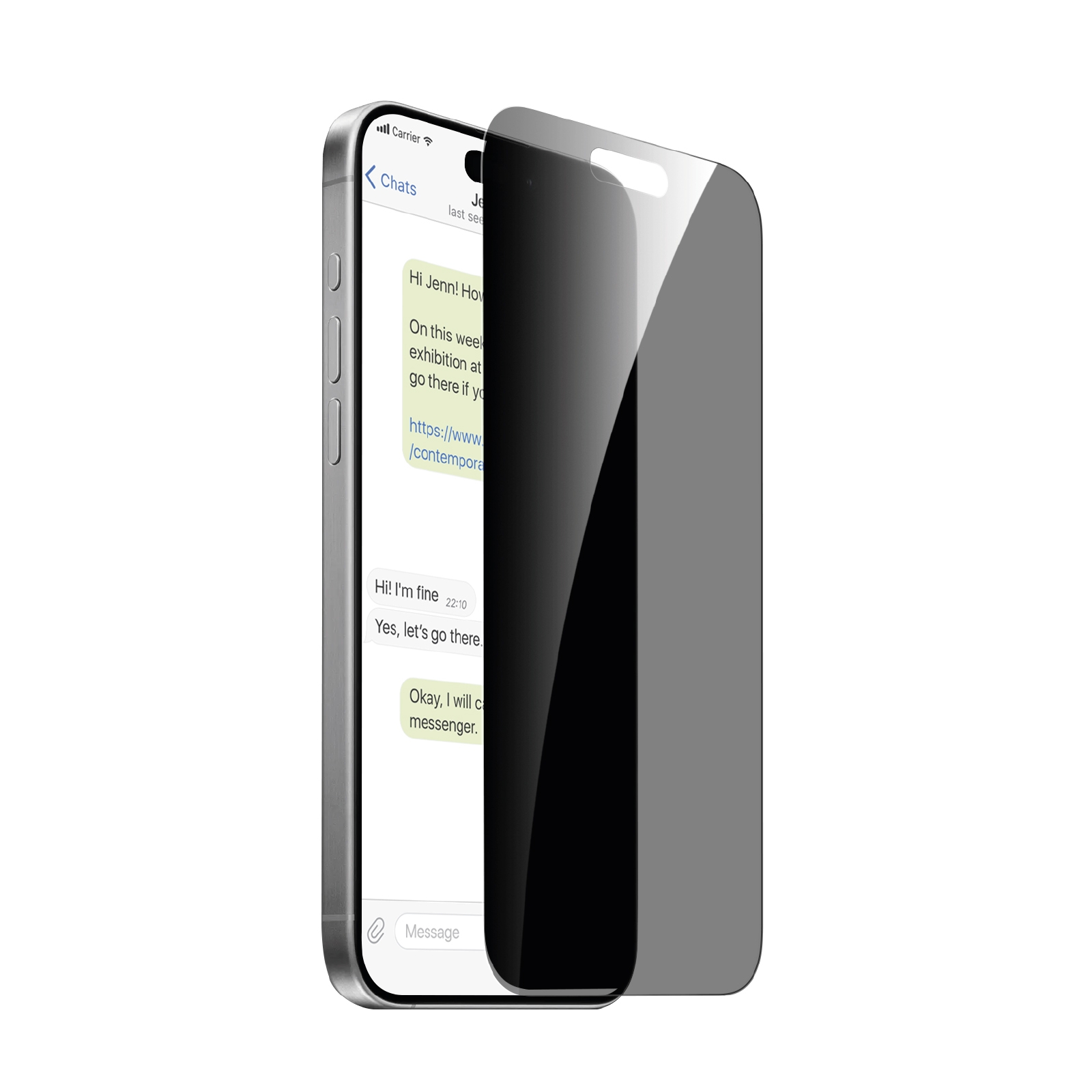 Puro Privacy Karkaistu lasi iPhone 16 Pro:lle