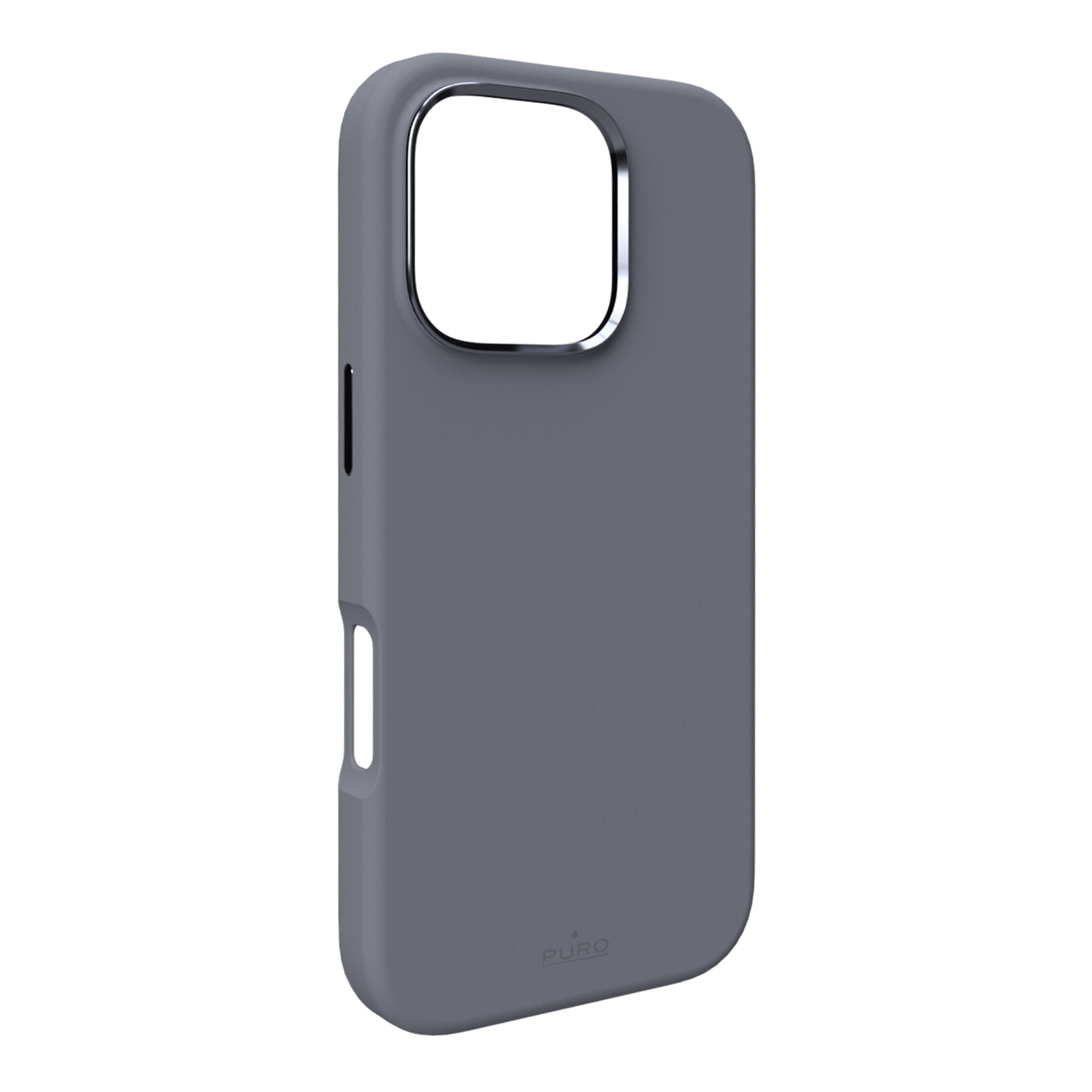 Puro Icon Mag Pro MagSafe Silikoninen Suojakuori iPhone 16 Pro Maxille - tummanharmaa