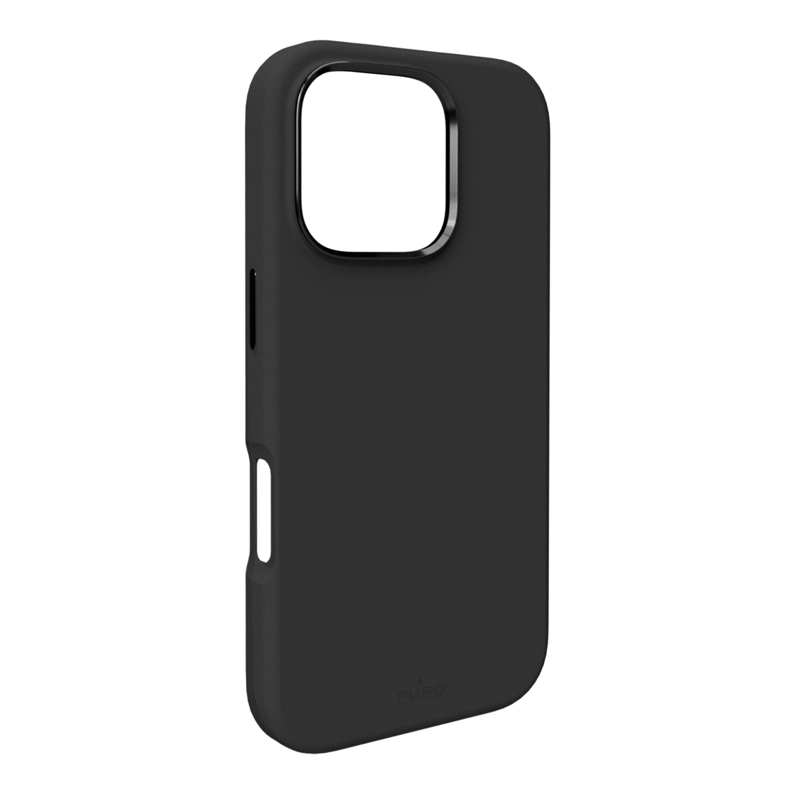 Puro Icon Mag Pro MagSafe Silikoninen Suojakuori iPhone 16 Pro Maxille - musta