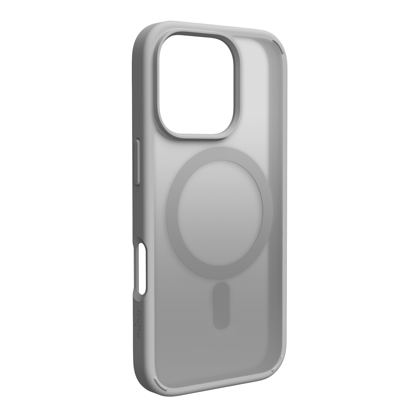 Puro Gradient MagSafe silikonisuoja iPhone 16 Pro Max - hopea