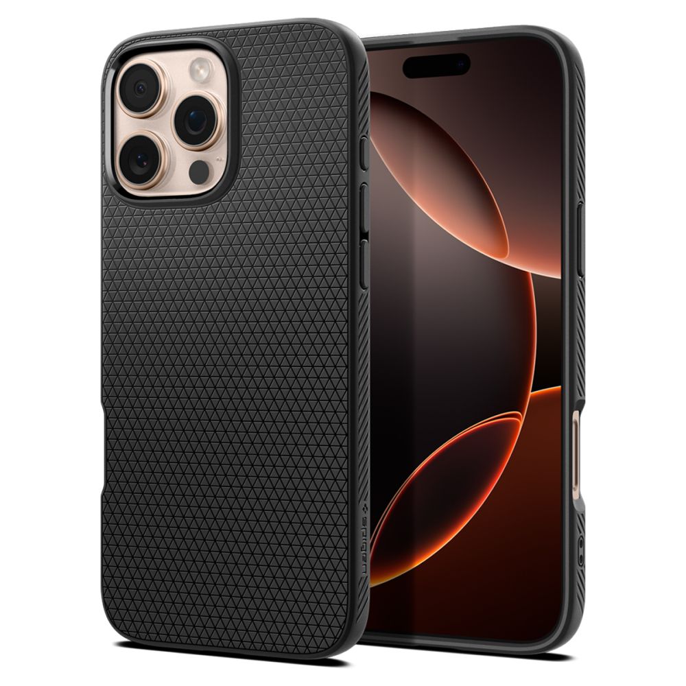 Spigen Liquid Air Suojakuori iPhone 16 Pro 6,3 mattamusta