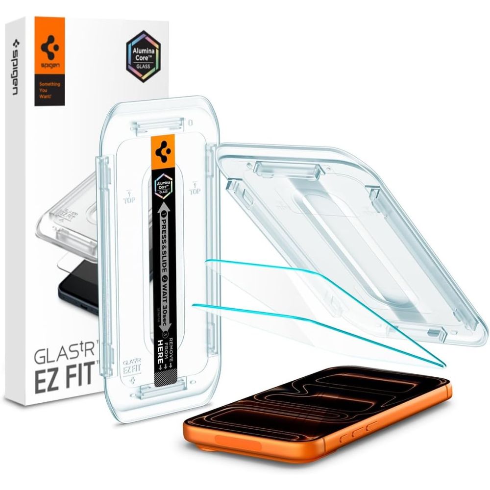 Spigen Glas.tR EZ Fit Karkaistu lasi iPhone 16 Pro Max / 17 Pro Max:lle - 2 kpl
