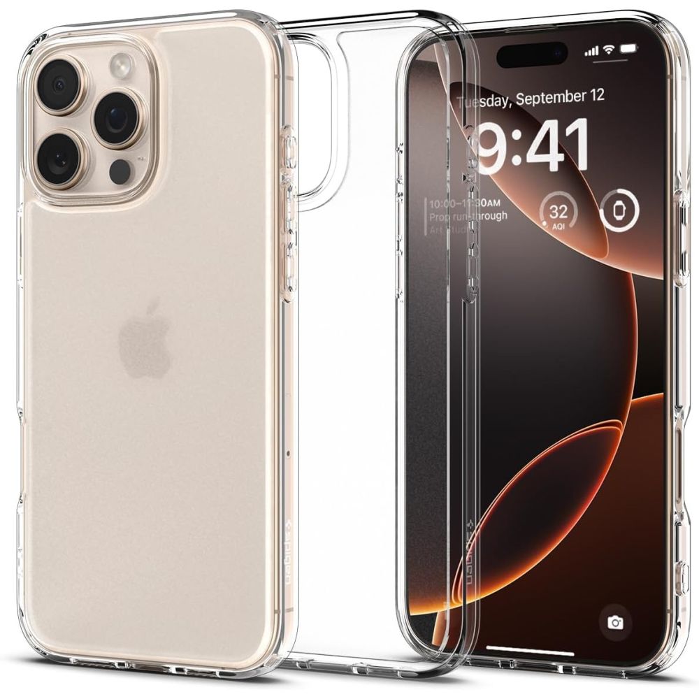 Spigen Ultra Hybrid Suojakuori iPhone 16 Pro Max:lle - läpinäkyvä