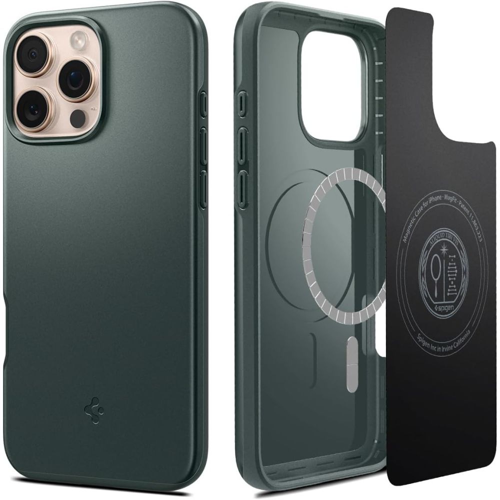 Spigen Thin Fit MagSafe Suojakuori iPhone 16 Pro Max:lle - vihreä
